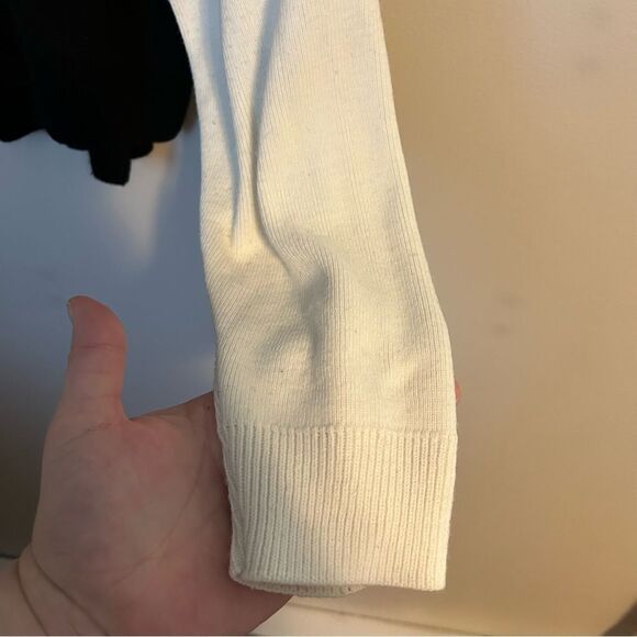 PrettyLittleThing Sweater Crewneck Colorblock Black White Knit Casual Neutral - Picture 8 of 11